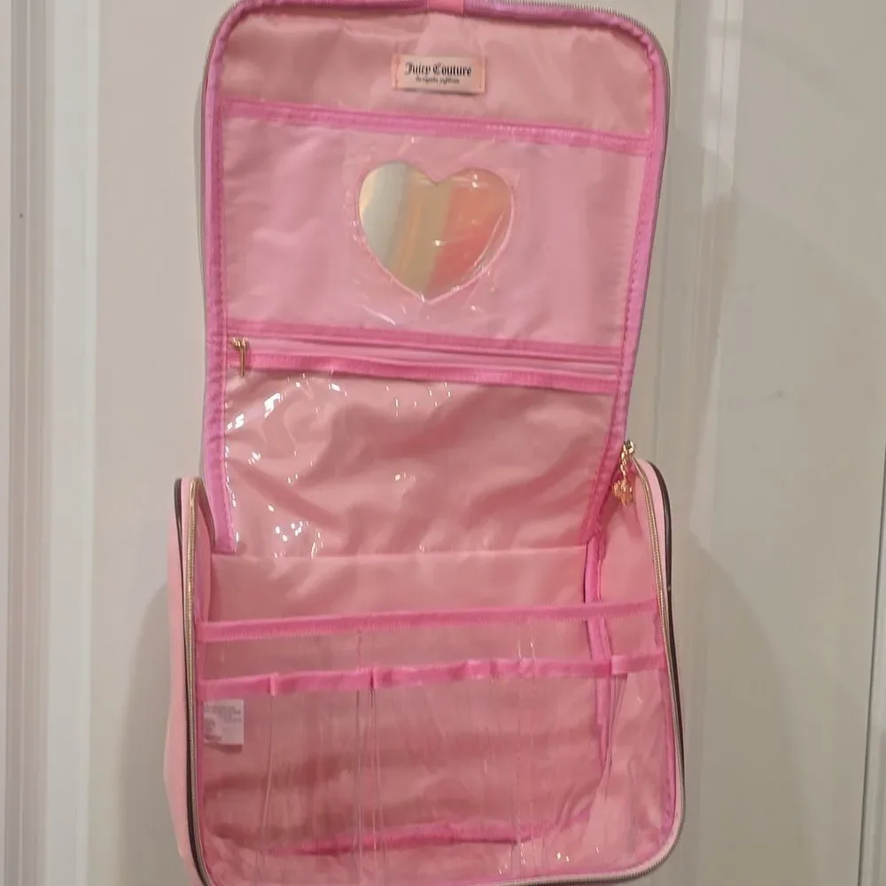 Juicy Couture Heritage Hanging Cosmeric Bag w/Compartments &‎ Mirror